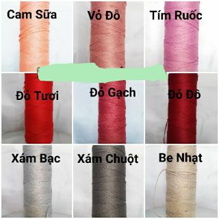 (Bảng màu 2) Sợi dệt trơn