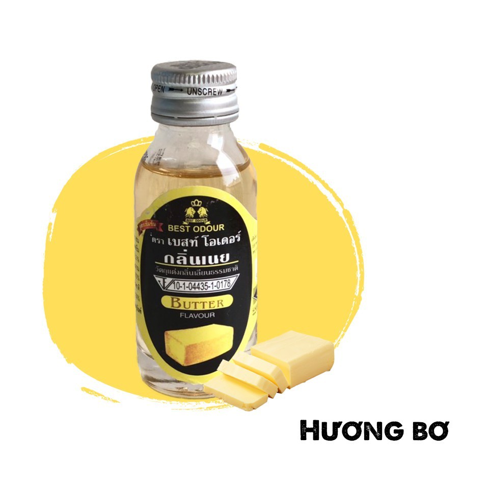 [Lọ nhỏ 30ml – BƠ] Hương thực phẩm [Thailand] BEST ODOUR Flavour Butter (halal) (cac-hk)