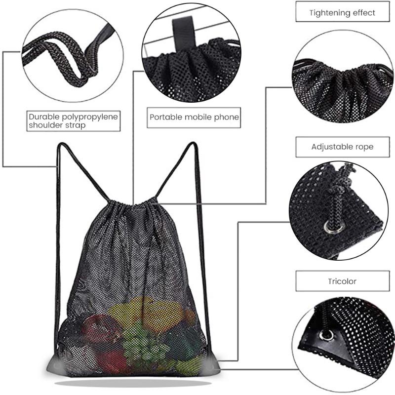 Túi Lưới Nylon Dây Rút Đựng Vật Dụng Đi Bơi/Tập Gym Tiện Dụng