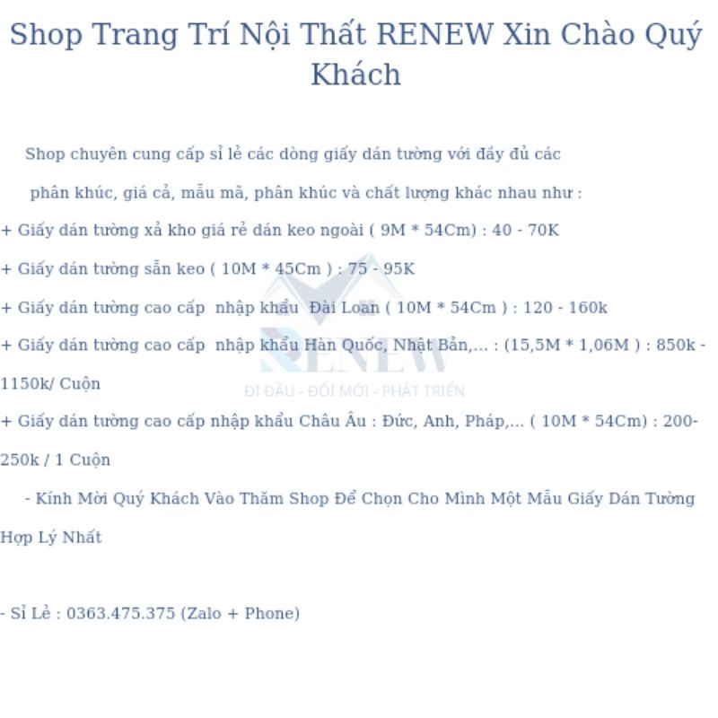 Giấy Dán Tường Cao Cấp Hàn Quốc  Chất Dày Vân Hoa Tinh Xảo Sang Trọng, Đẳng Cấp