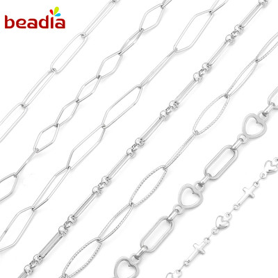 Chuỗi dây BEADIA 13 mẫu bằng thép không gỉ dùng làm trang sức DIY
