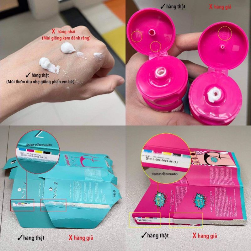 NAKIZ LIVELY BUTT 〡 Kem thoa thâm, mụn Mông, Bẹn, Nách, Lưng, Nhũ hoa, Cùi chỏ, Đầu gối .... Thái Lan | BigBuy360 - bigbuy360.vn