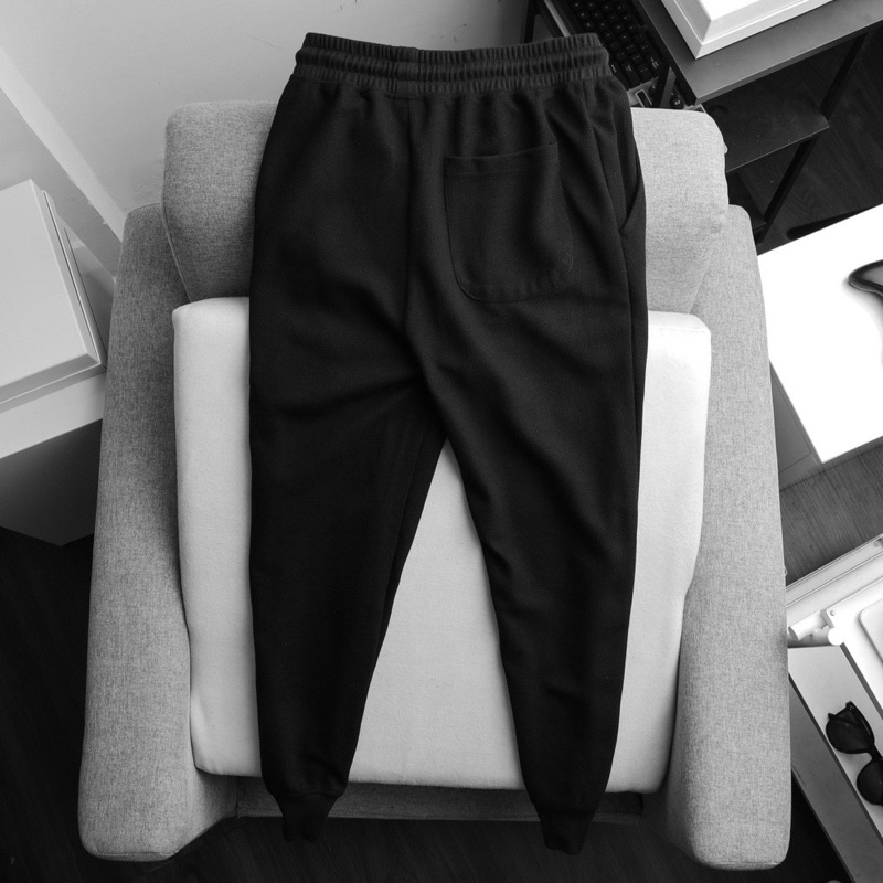 Quần Jogger Djohn pique cotton form slim Unisex , Quần thun dài ống bo bigsize  - Ivan Quần Áo