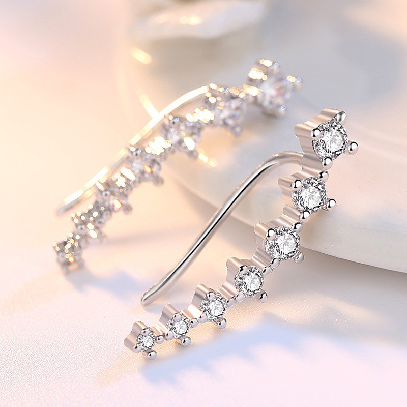 Khuyen Tai Nữ đẹp Hinh 7 Ngoi Sao đinh đa Mau Bạch Kim Sang Trọng Shopee Việt Nam