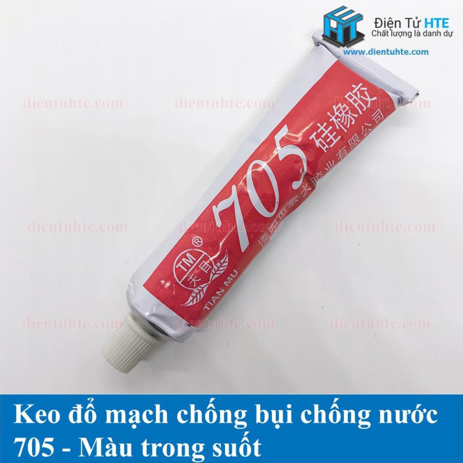 Keo phủ mạch cách điện chống ẩm bo mạch 705 trong suốt [HTE-PLK-CN2]