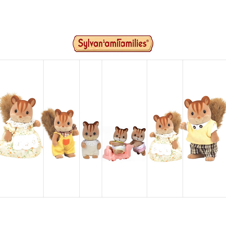 Đồ Chơi Sylvanian Families Các Thành Viên Trong Gia Đình Sóc Squirrel Family Members