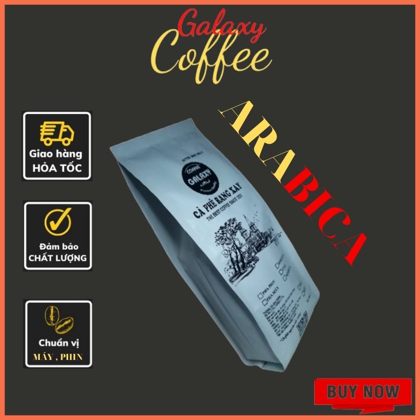 Cafe Arabica Galaxy Coffee Cà Phê Rang Xay Nguyên Chất Pha Phin Pha Máy Cold Brew Hậu Vị Ngọt Thơm Quyến Rũ 500g