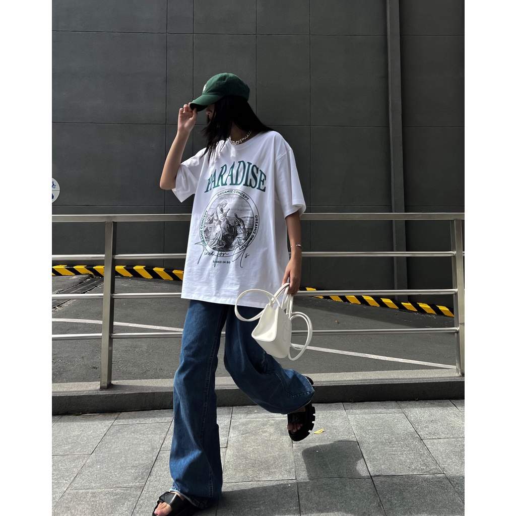 Áo thun Paradise DCSG- Local Brand Chính Hãng /Trắng