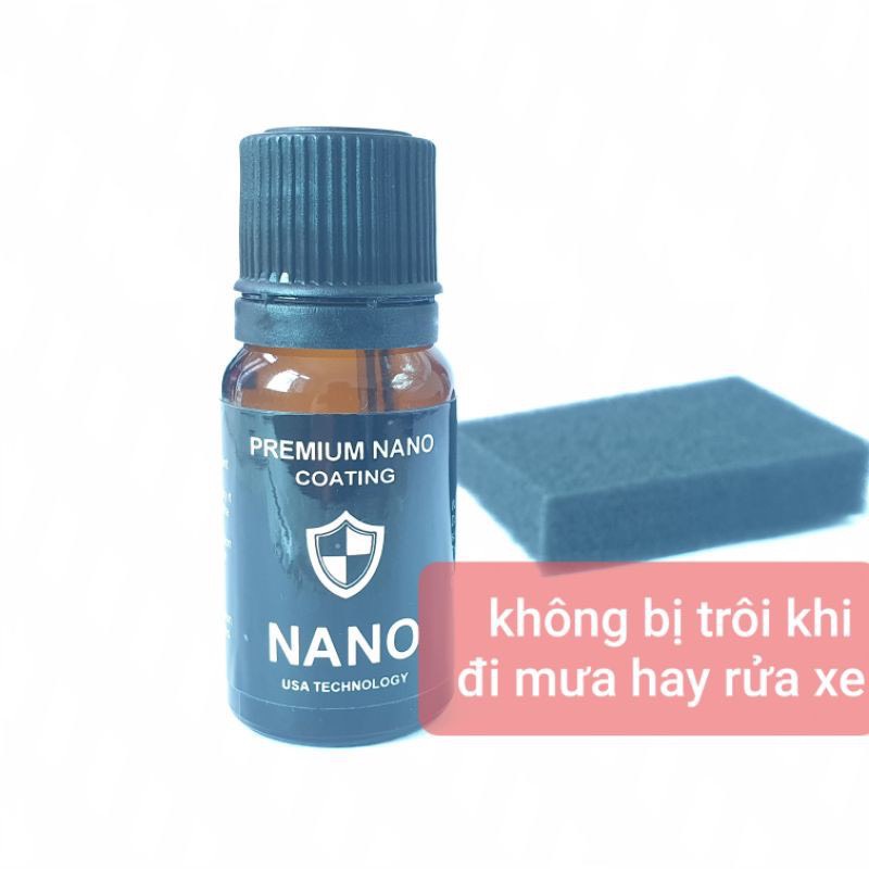 Phục hồi nhựa nhám xe máy NANO 10ml - làm đen nhựa nhám, hiệu ứng cánh sen, mưa không trôi, không phai màu