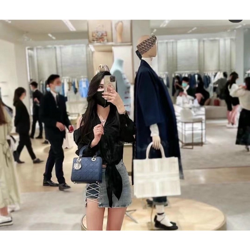 Túi Dior Lady hồng loang 5ô fullbox đẹp mê-phukien.changshouse