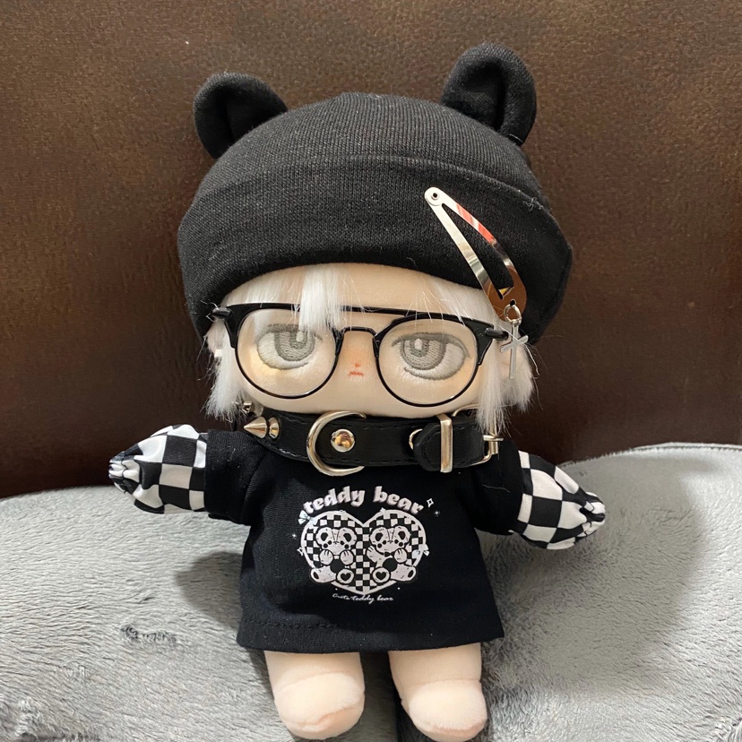 Kính gọng ovalcho bé doll 20cm