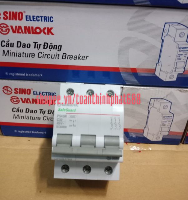 CB tép 3 pha 20A-40A- cầu dao tự động - aptomat