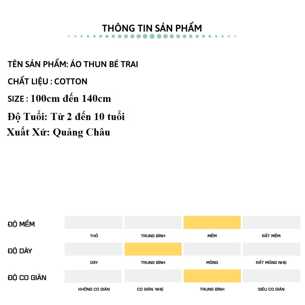 Áo thun bé trai cộc tay hàn quốc xuất dư size đại cho bé trai từ 1 đến 8 tuổi