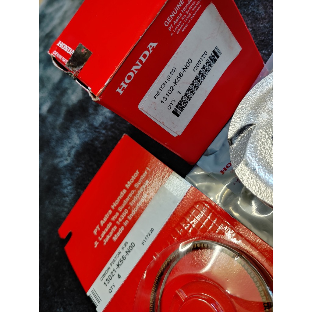 Bộ Piston Bạc COS 1  - Sonic 150R, Winner V1, WINNER X, GTR Indo - Chính Hãng Honda Indonesia ACR DOHC shop