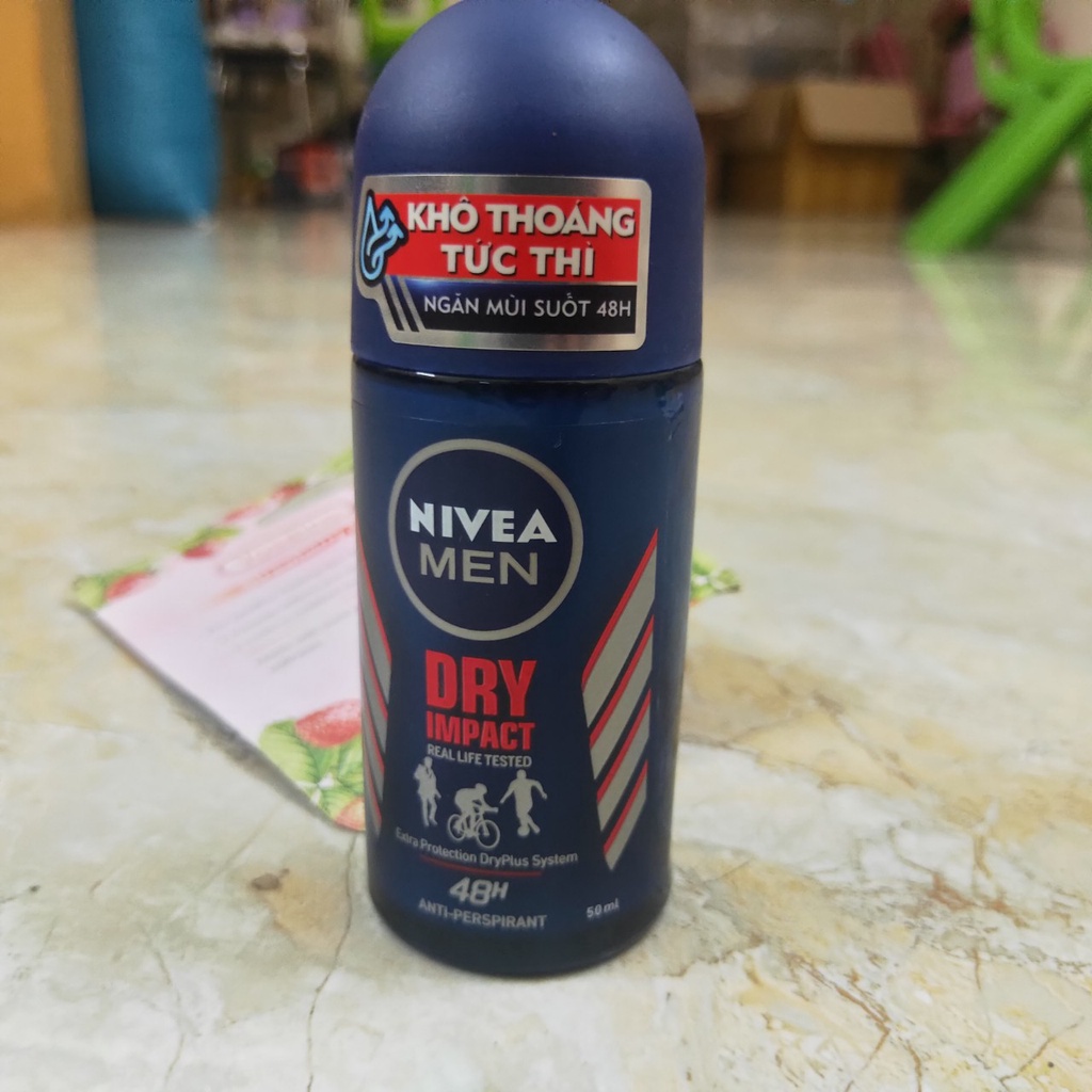 Lăn nách NIVEA MEN đánh bay mùi hôi và khô thoáng Lọ to 50ml