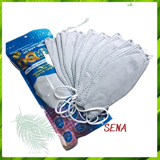 [Sale 4 ngày] Một Thùng Khẩu Trang 4D DQ Mask KF94 Y Tế Duy Quân Xuân Lai Chất Dày Dặn Quai Bền Dáng Đẹp Ôm Sát Mặt