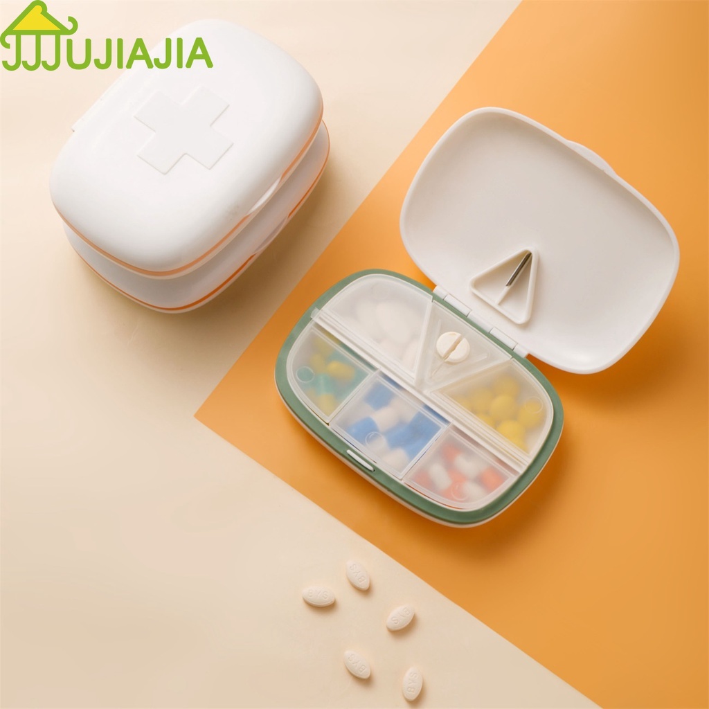 Hộp đựng thuốc 5 ngăn JUJIAJIA chống thấm nước chống ẩm dễ mang theo tiện dụng