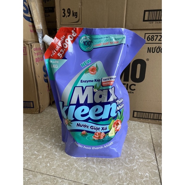Nước Giặt Xả Maxkleen VƯỜN HOA THANH KHIẾT 3,6Kg