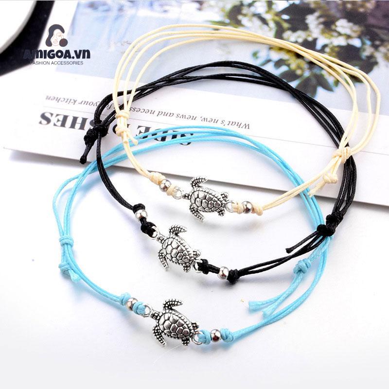 ✨✨Vòng chân rùa dệt tay cổ điển cho nam và nữ