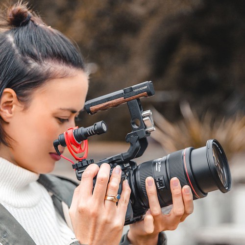 Denshitaro Micro cho máy quay Rode VideoMicro mic thu âm Chuyên Nghiệp cho Youtuber, TikToker D00-756