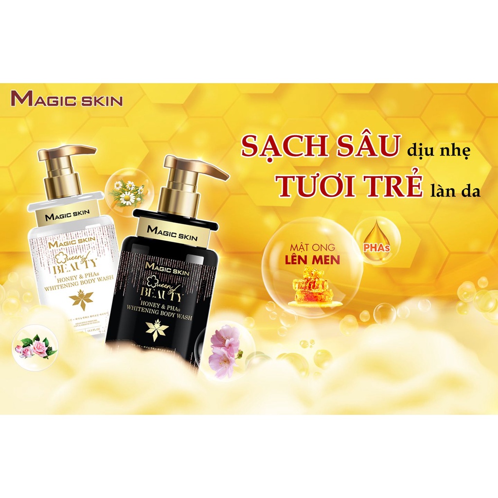Sữa tắm trắng da MEN MẬT ONG Magic Skin MỚI