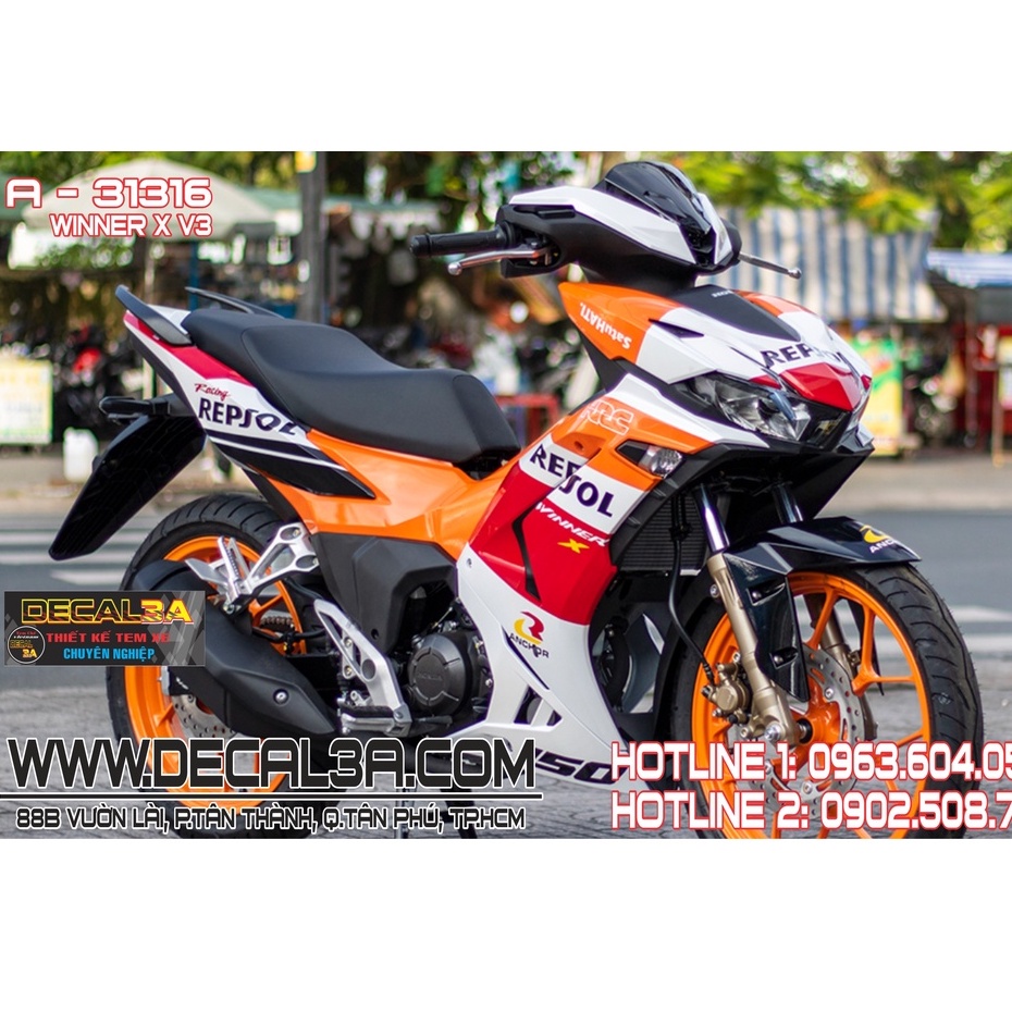 Tem trùm WINNER X V3 REPSOL