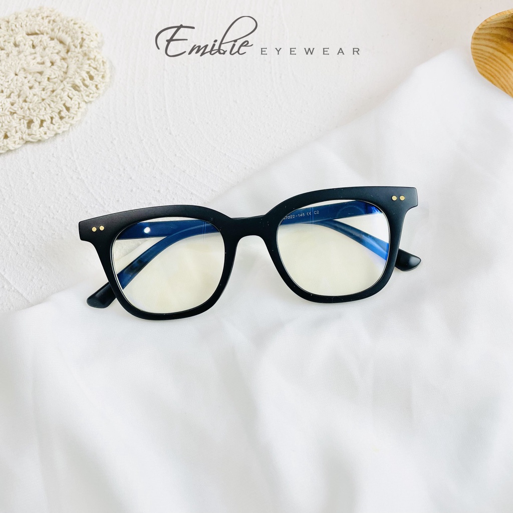 Gọng kính vuông nhựa dẻo chắc chắn nhiều màu Emilie eyewear phụ kiện thời trang 614