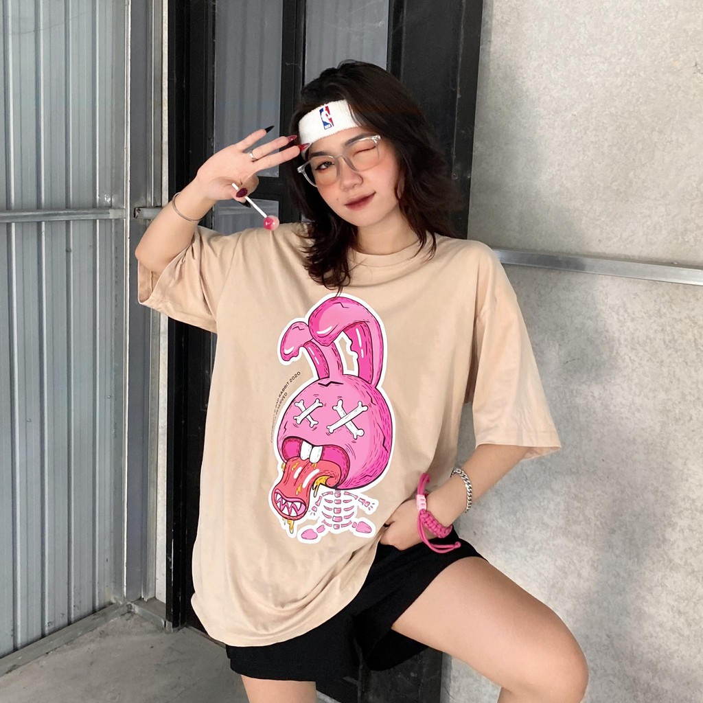 Áo Thun Unisex Bad Rabbit Prena Màu Tan 100% Cotton - Local Brand Chính Hãng