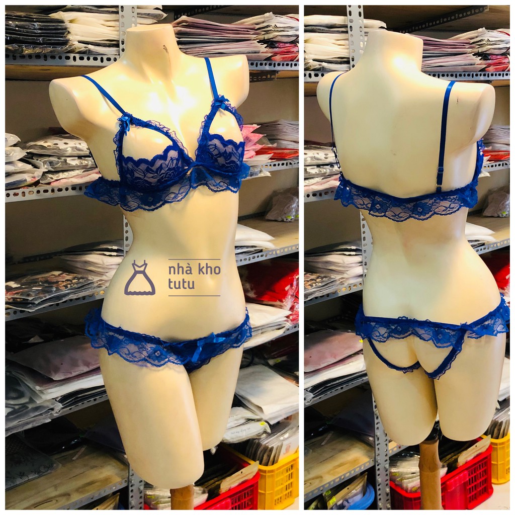 Set đồ lót ren sexy show 3 vòng TuTu L085