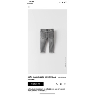 QUẦN JEAN SKINY cho bé