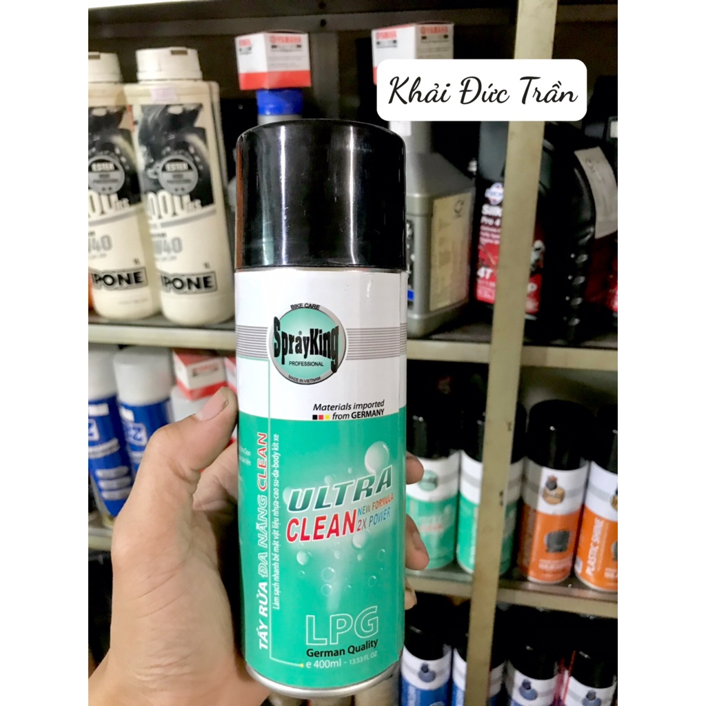 Rửa sên, dưỡng sên, phục hồi nhựa nhám, tẩy rửa đa năng Sprayking