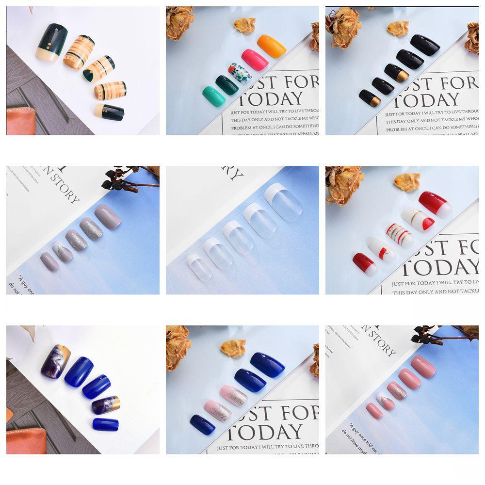 Bộ Móng Tay Giả Dài Tự Dính Bằng Acrylic Ốp