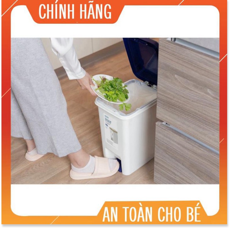 Thùng rác 20l có kèm ruột- đạp chữ nhật Inochi (tiêu chuẩn Nhật Bản)