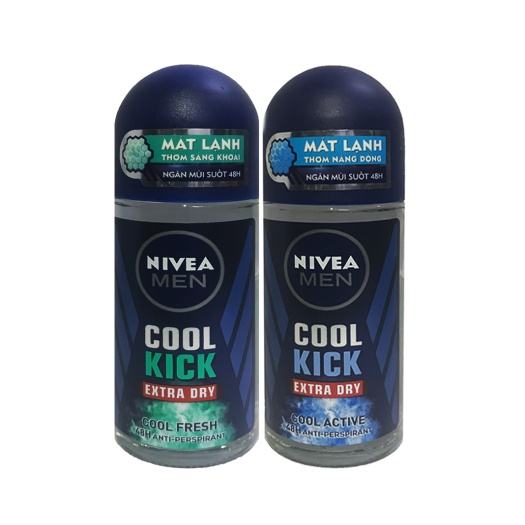 Lăn NIVEA men khô thoáng, mát lạnh, ngăn vệt ố vàng 50ml