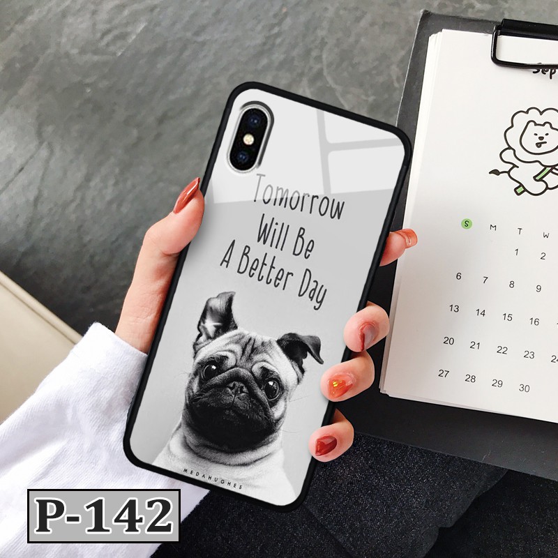 Ốp iPhone X/ Xs - lưng kính in hình 3D