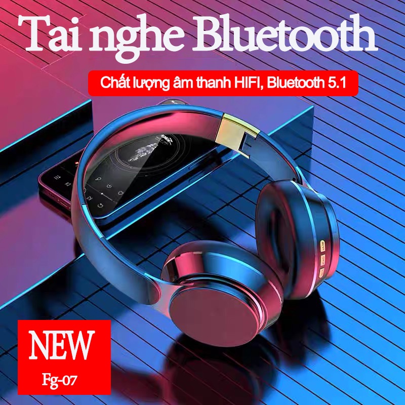 Tai Nghe Chụp Tai 07S Kết Nối Bluetooth 5.0 Có Micro - Thiết Kế Thể Thao Và Phụ Kiện