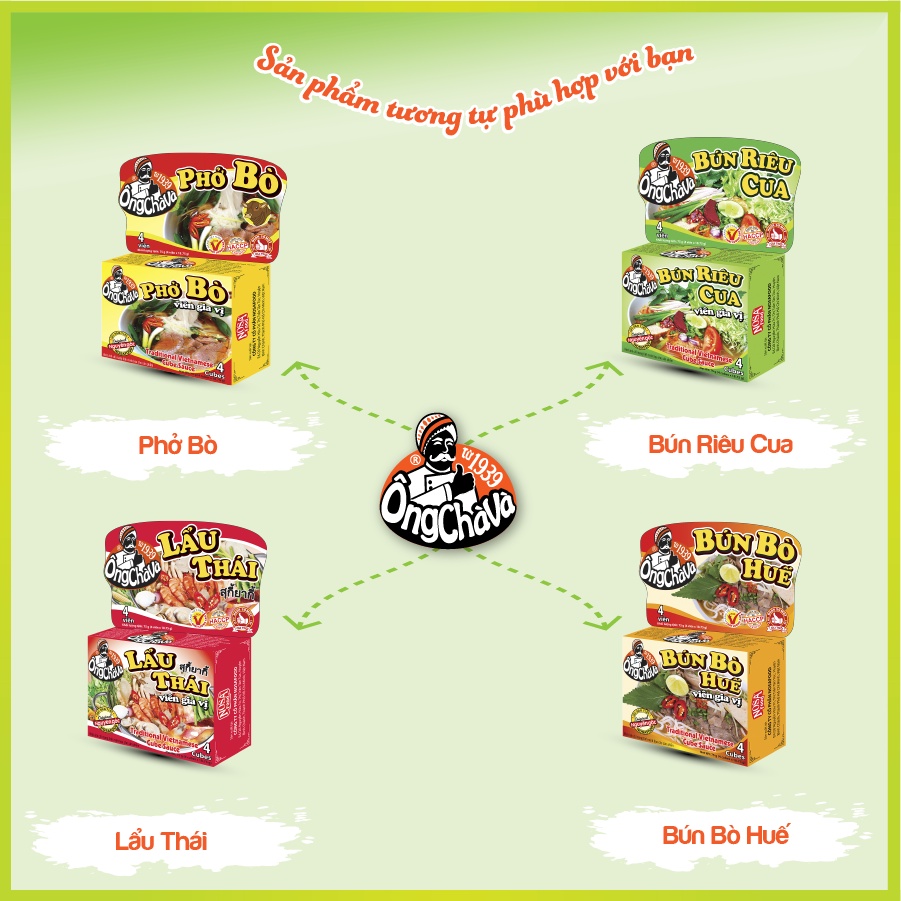 Thùng Viên Gia Vị Phở Bò 75gram Ông Chà Và 144 Hộp Thơm Ngon Tiện Lợi Siêu Tiết Kiệm Cho Quán Ăn Và Nhà Hàng