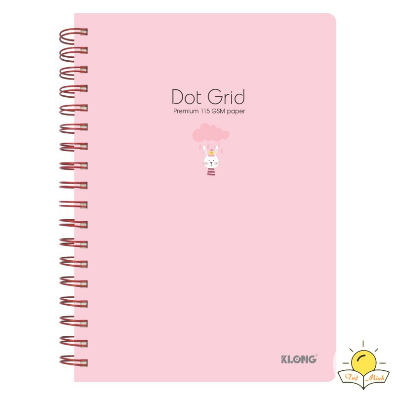 Sổ Klong B5 200 trang giấy chấm dotgrid MS 960 sổ bullet journal gáy lò xo kép Klong