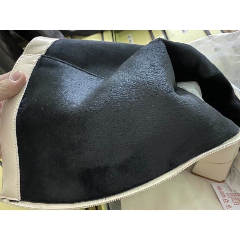[Giày Boots Nữ đùi da lì da bóng khóa kéo sau][Bốt đùi nữ da lì dưới gối nhăn nhún gót vuông mũi vuông tròn cao cấp 5cm]