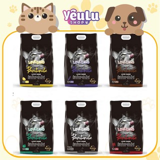 Cát vệ sinh khử mùi cho chó mèo bentonite love sand 5l - yêulu shop