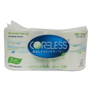 GIẤY VỆ SINH CAO CẤP CORELESS OT 2 CUỘN