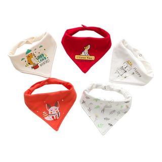 Set 5 yếm cotton cho bé