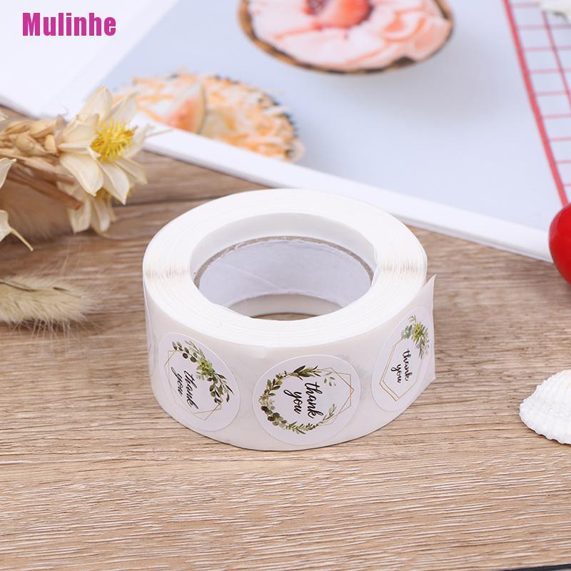 Cuộn 500 Miếng Dán Chữ Thank You Tiện Dụng Cho Trang Trí Gói Bánh Kẹo