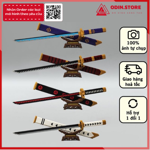 Lego Kiếm Katana Linkgo, Bộ Đồ Chơi Lắp Ráp Thanh Kiếm Ma Thuật Zoro One Piece