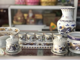 Combo đồ thờ cúng rồng xanh