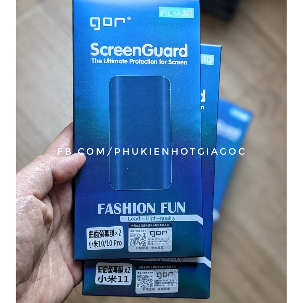 (Gor) Bộ 2 miếng dán cường lực dẻo 3D GOR cho Xiaomi Mi 11 / 11 Pro / 11 Ultra / Mi 10 / 10 Pro / 10s