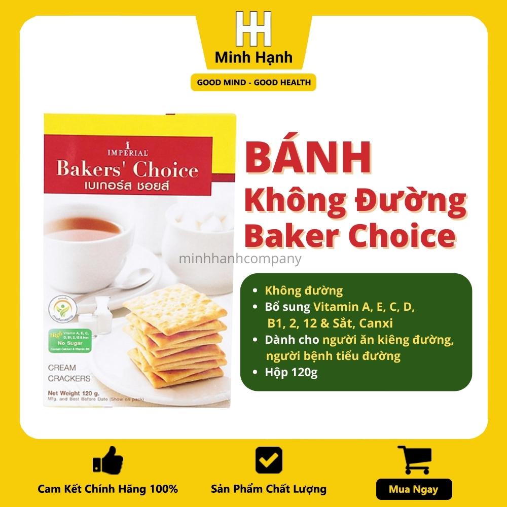 Bánh Quy Không Đường Imperial Bakers' Choice Minh Hạnh Bổ Sung Dinh Dưỡng Nhập Khẩu Từ Thái Lan Hộp 120g - 240g
