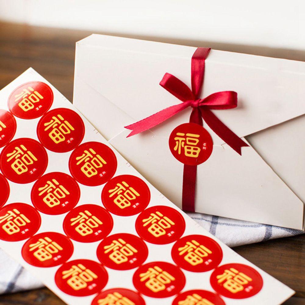 Set 9 Miếng Dán Trang Trí Bao Lì Xì Mừng Năm Mới 4cm