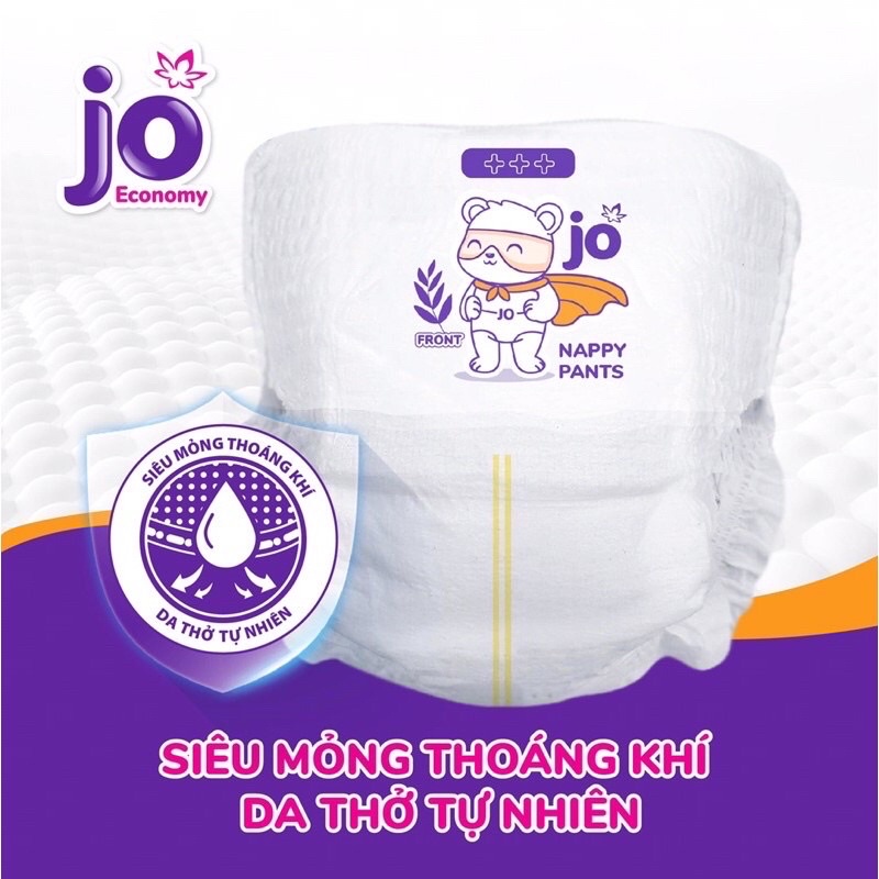 (mua 3 bịch tặng quà) bỉm quần JO eco mới M72/L66/XL60/XXL54