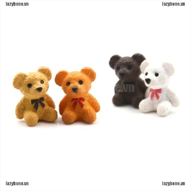 Bộ 4 Mô Hình Gấu Teddy Mini Đa Năng Dễ Thương